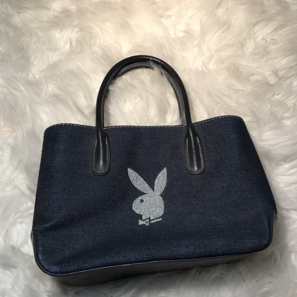 Rare denim playboy bunny purse